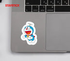 Doraemon Flying with Propeller Sticker Premium Vinyl Sticker