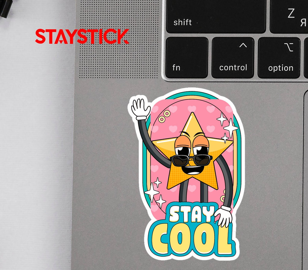 STAY COOL STICKER Metalized Sticker
