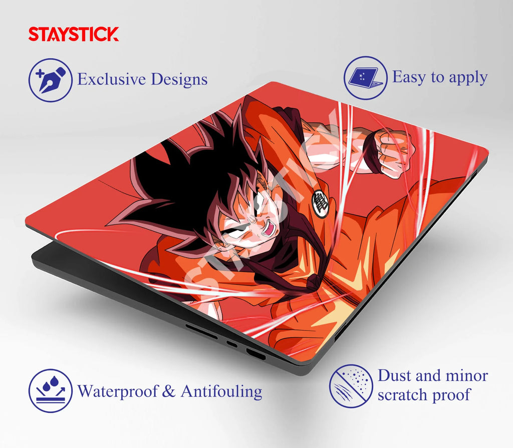 Goku Battle Mode Anime Laptop Skin