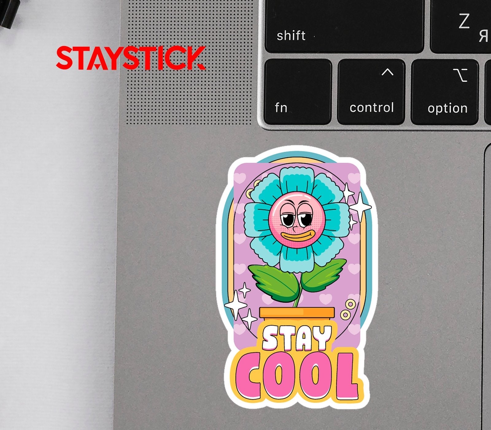 STAY COOL STICKER Metalized Sticker