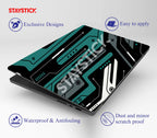BLACK AND GREEN GRAPHICAL LAPTOP STICKER