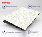 WHITE GRAPHICAL  LAPTOP STICKER