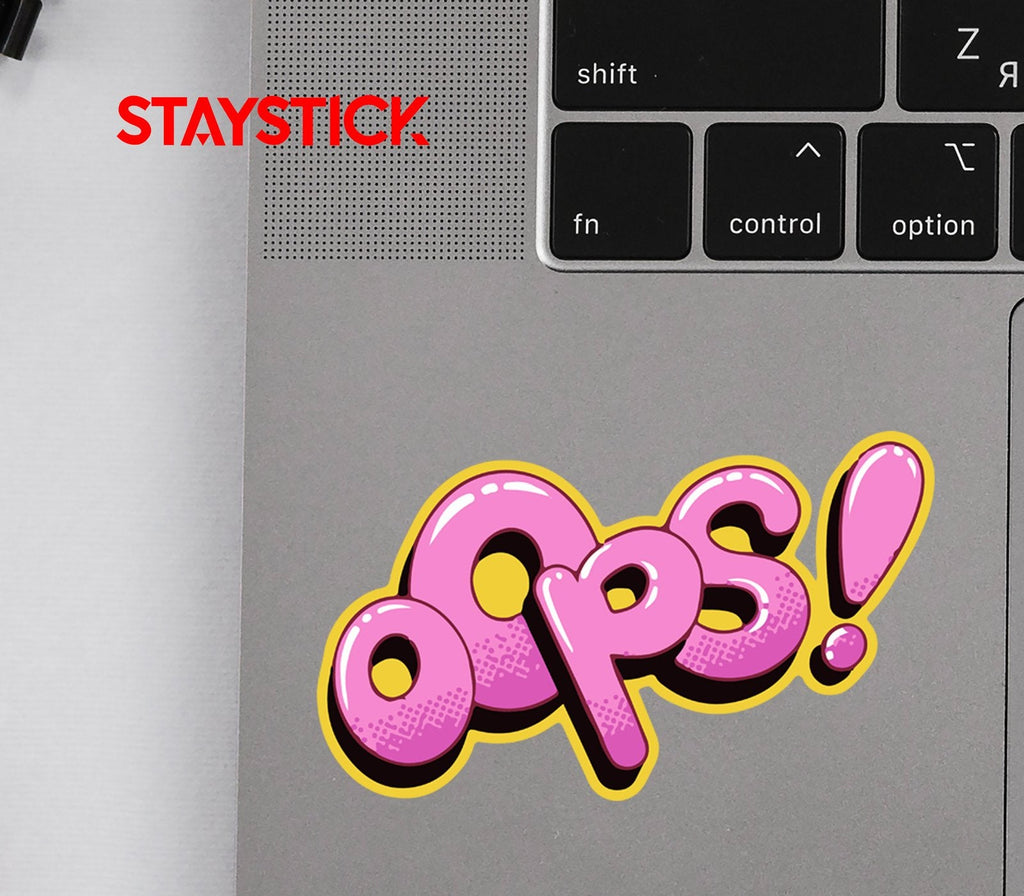 OOPS STICKER Metalized Sticker