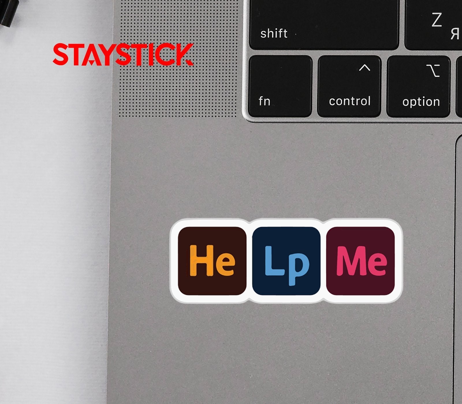 HELP ME STICKER Metalized Sticker