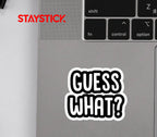 GUESS STICKER Metalized Sticker
