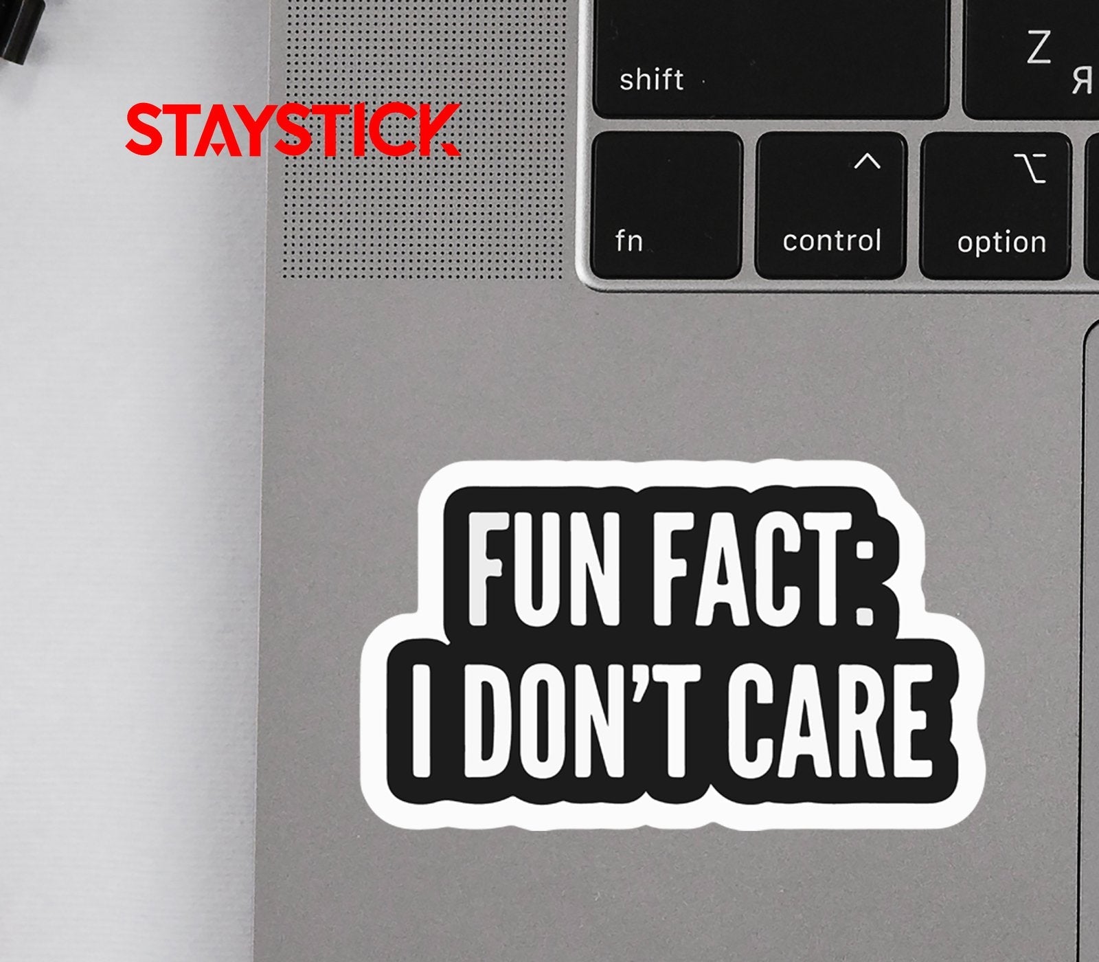 I DON'T CARE STICKER Premium Vinyl Sticker