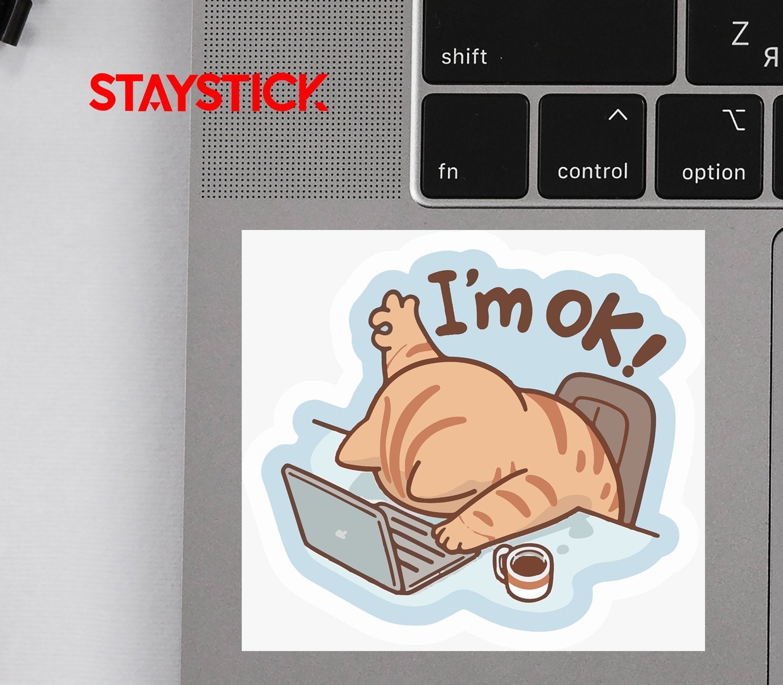 I M OK STICKER Premium Vinyl Sticker