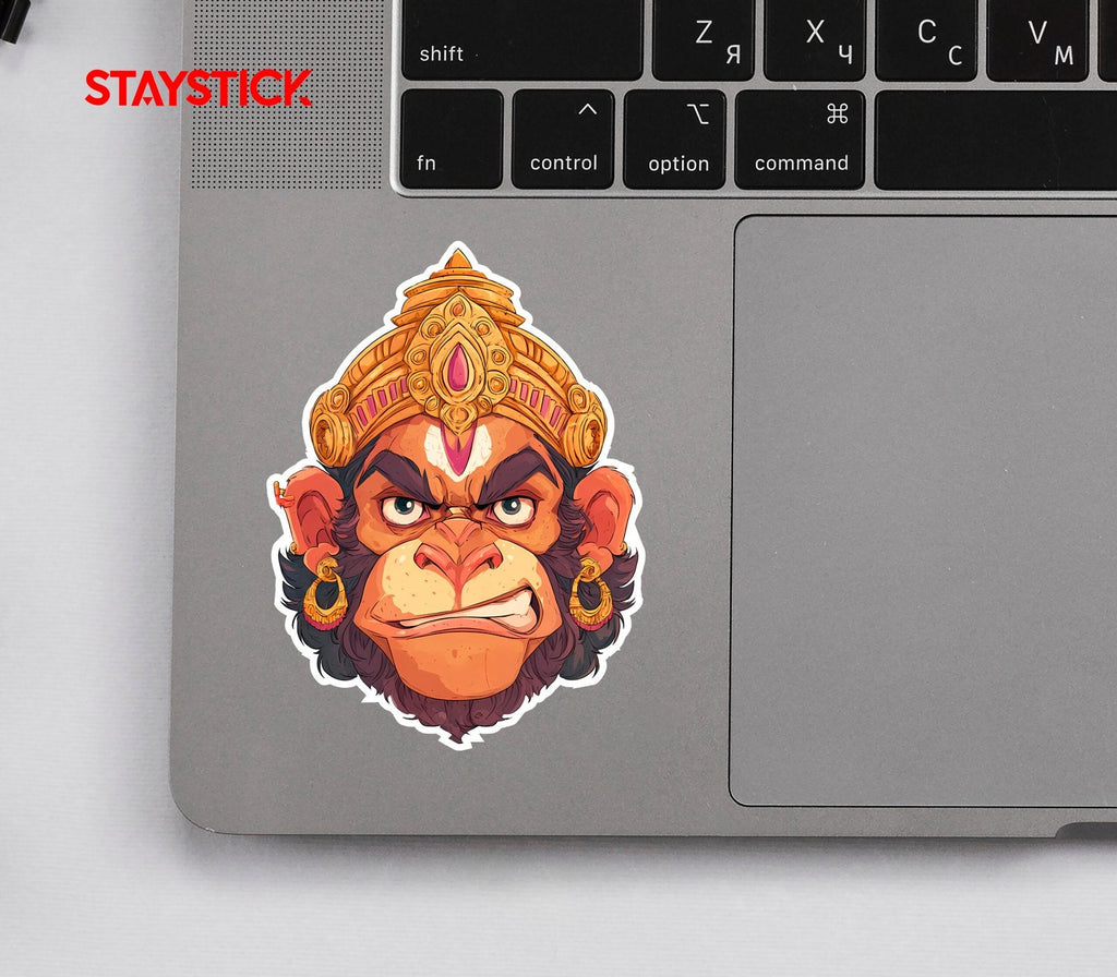 Hanuman Face Sticker Premium Vinyl Sticker