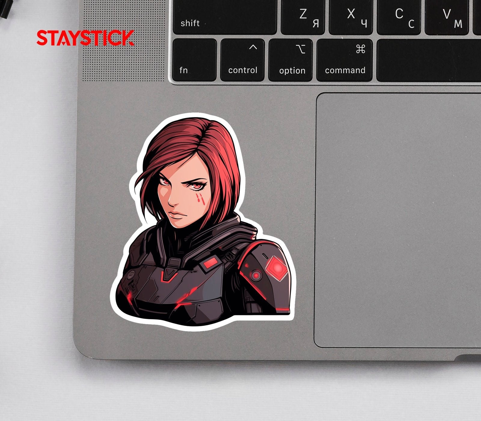 Commander Girl Sticker Premium Vinyl Sticker