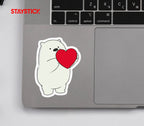 PANDA HEART STICKER Premium Vinyl Sticker