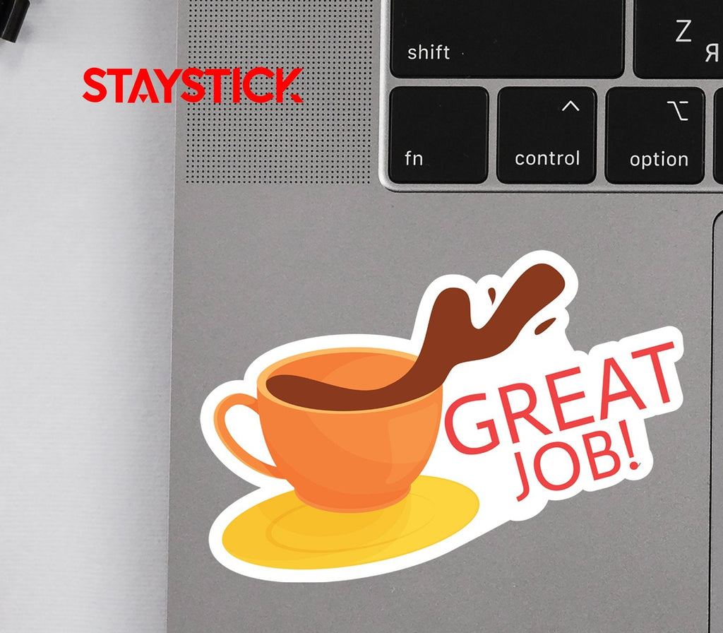 great job sticker Premium Vinyl Sticker
