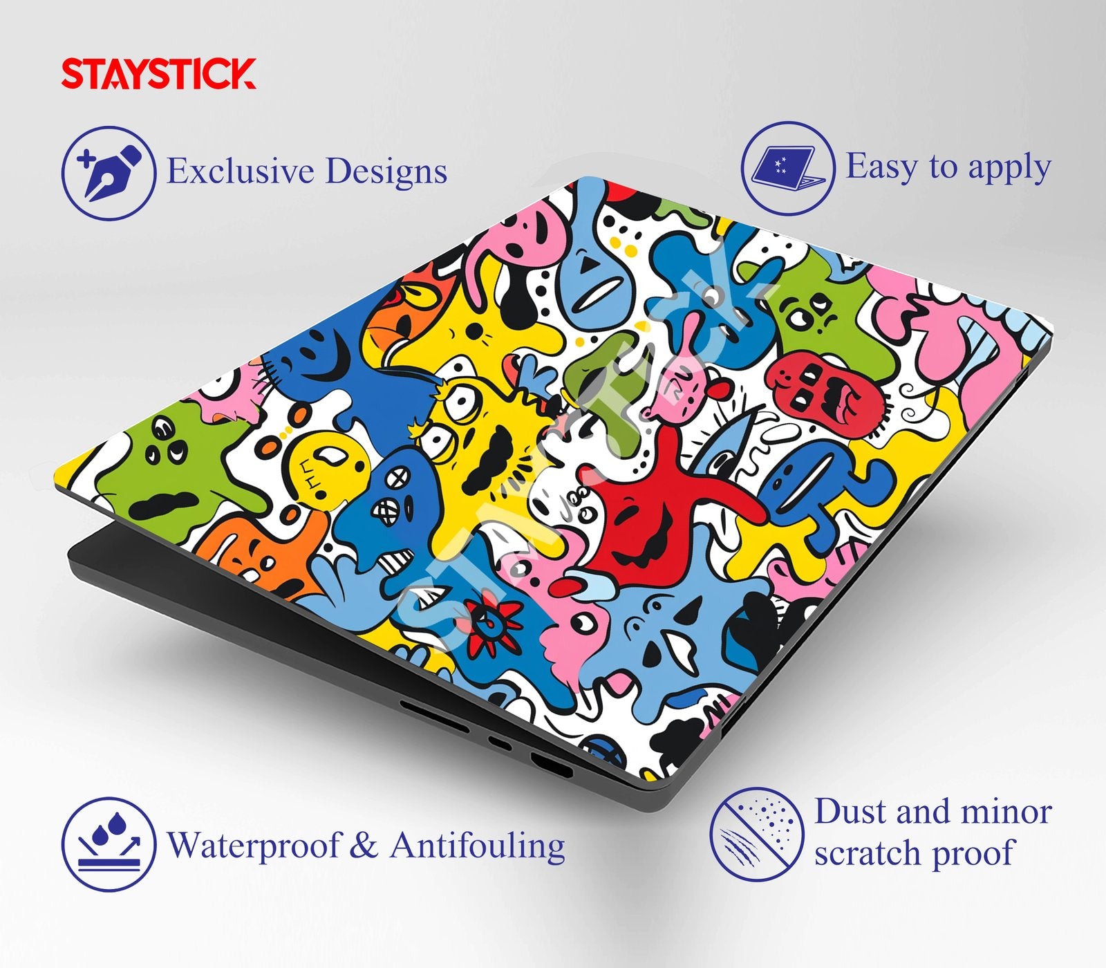 FUNNY DESIGNED SKIN LAPTOP STICKER