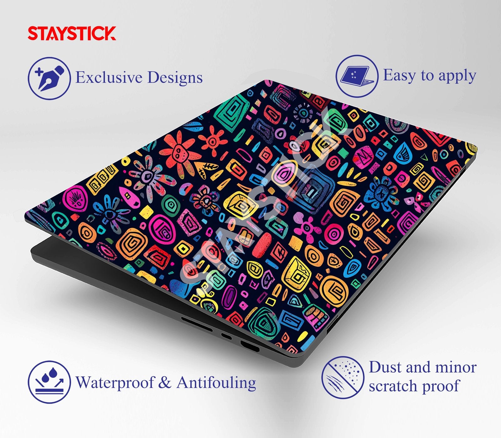 DESIGNED SKIN LAPTOP STICKER