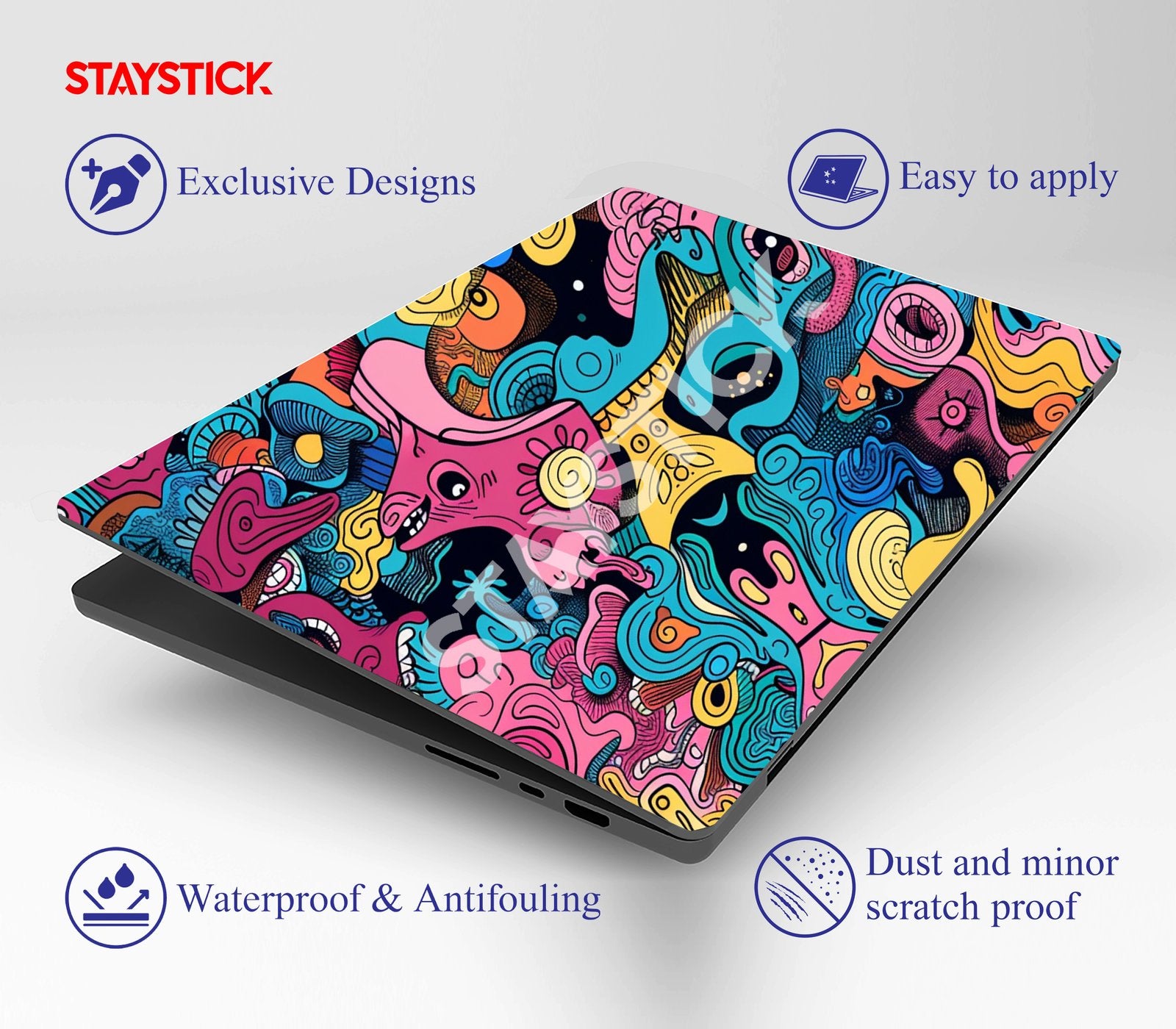 OCTOPUSS DESIGNED SKIN LAPTOP STICKER