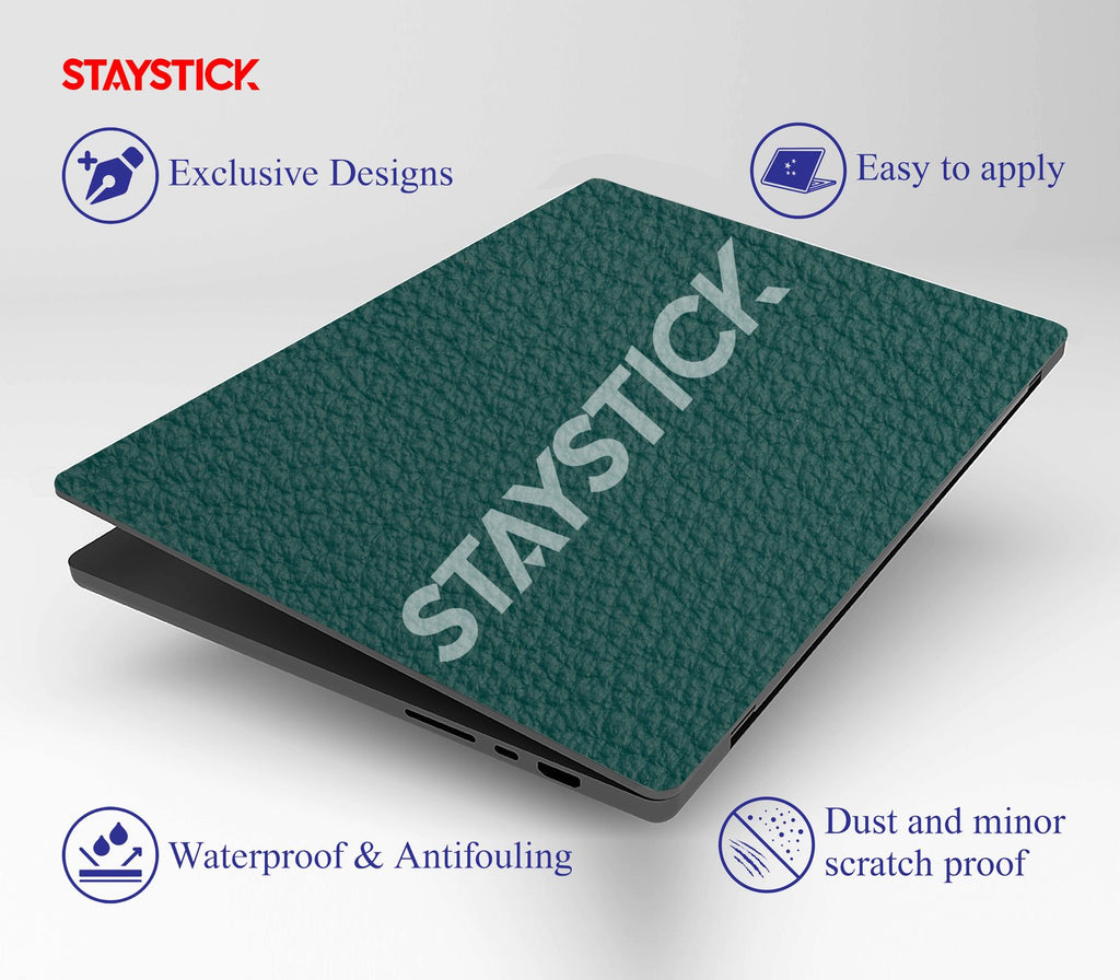 DEEP TEAL GREEN COLOR LAPTOP STICKER