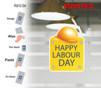 Happy Labour Day Sticker Premium Vinyl Sticker