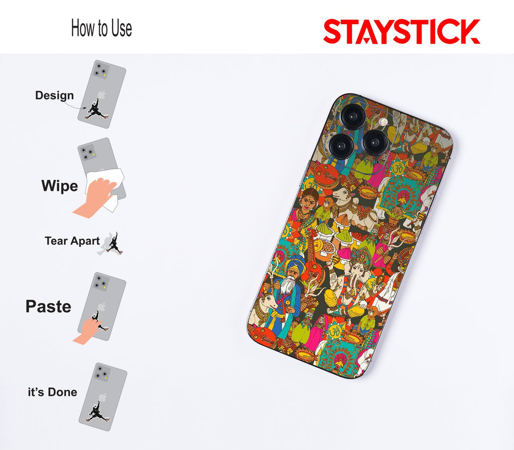 INDIAN CULTURE MOBILE STICKER