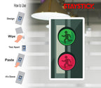 CROSSING SIGNAL STICKER Premium Vinyl Sticker