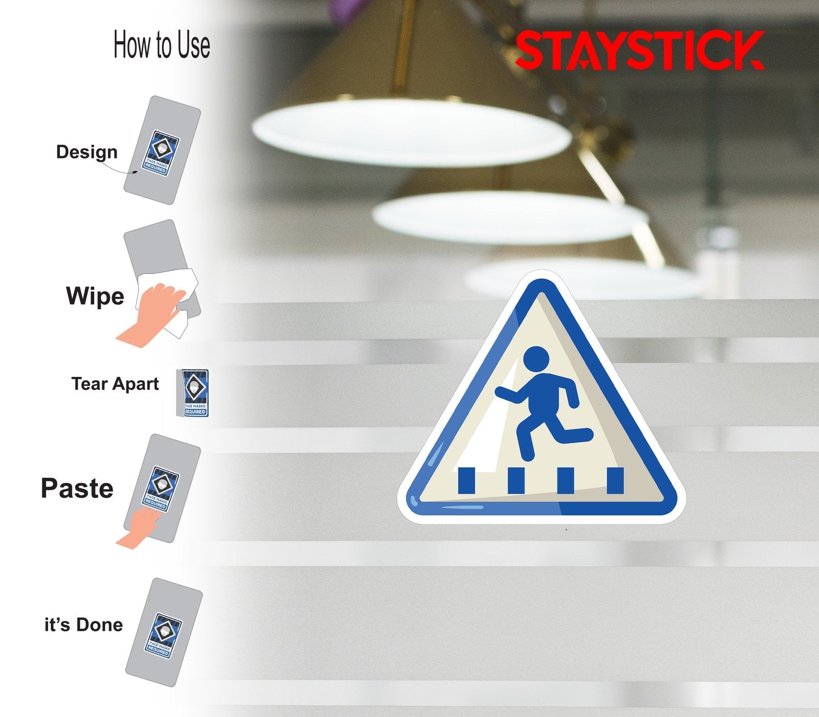 CROSSWALK STICKER Premium Vinyl Sticker