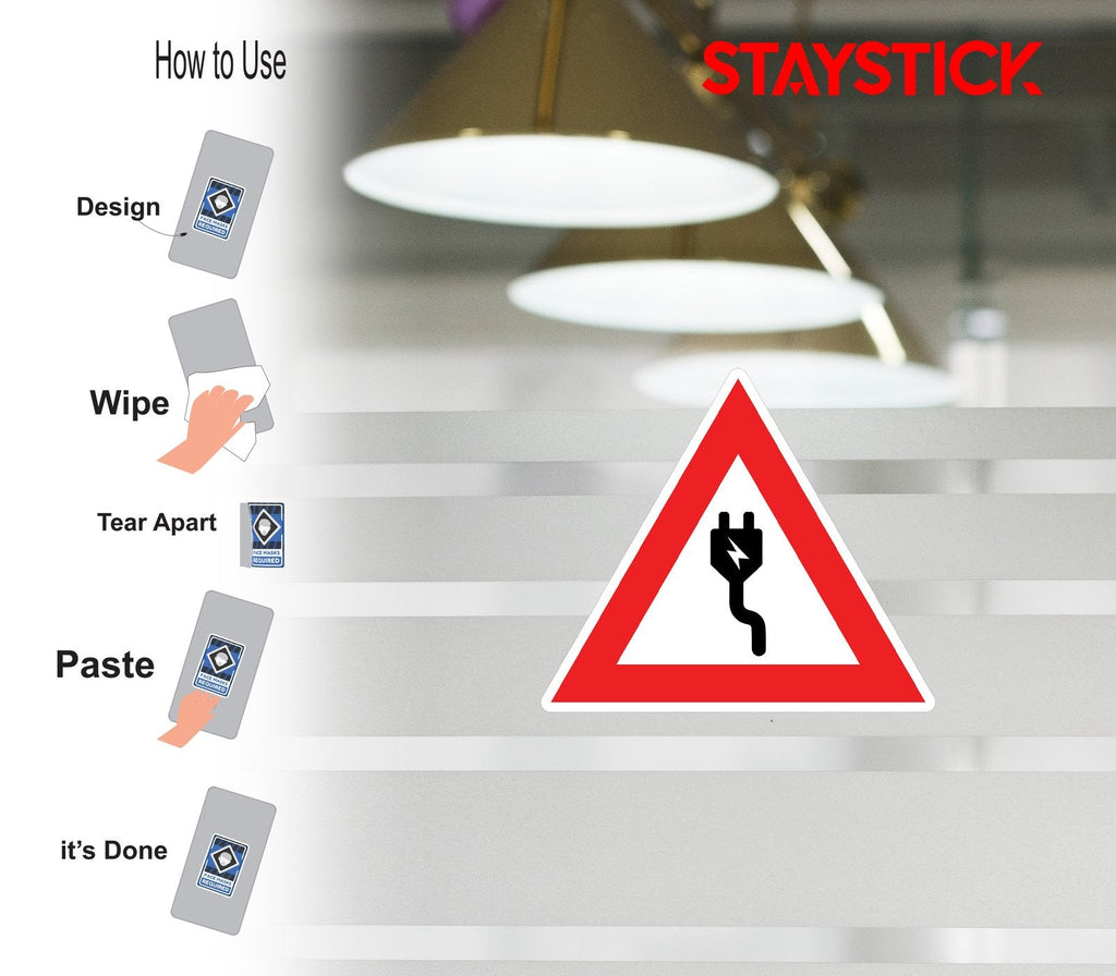 HIGH VOLTAGE STICKER Safety Sticker