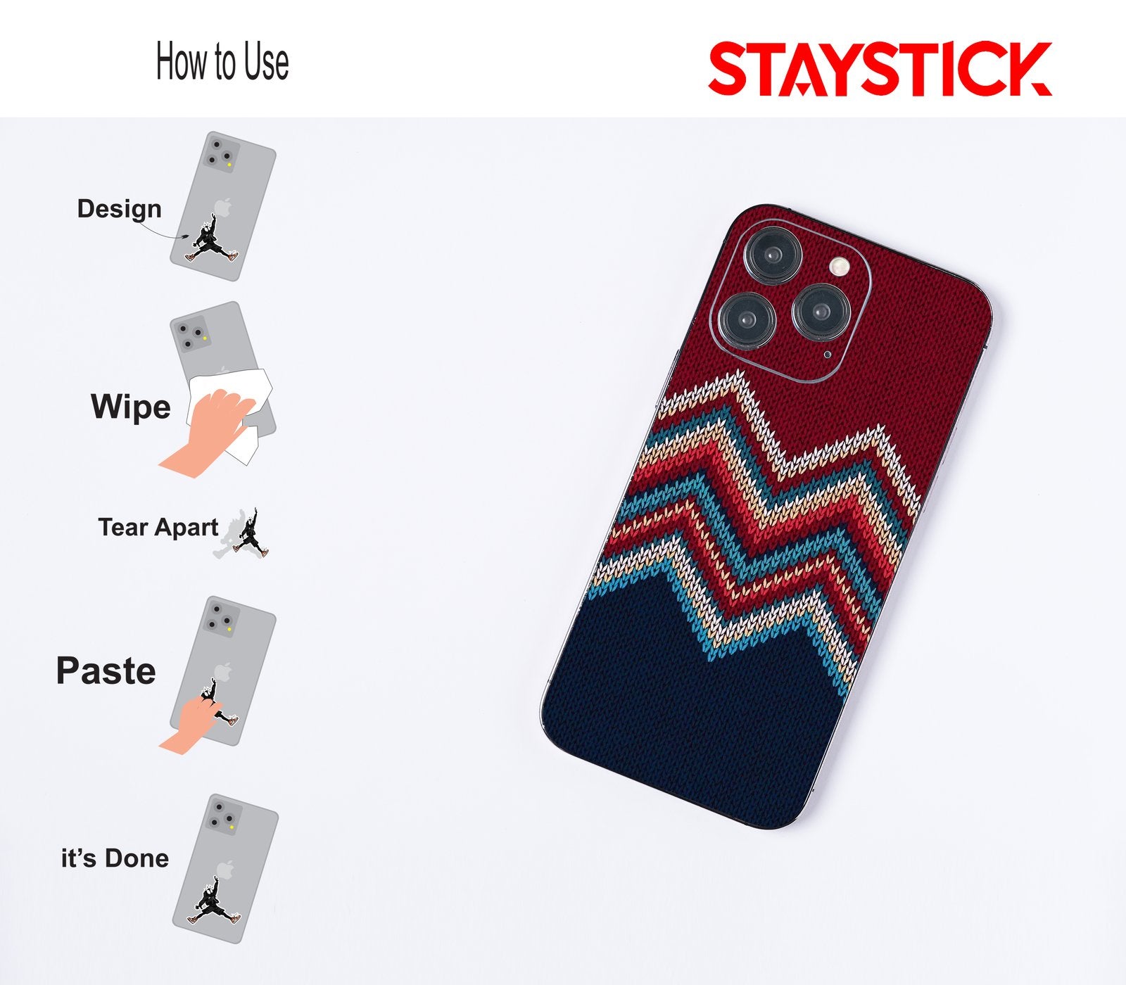 ZIGZAG MOBILE STICKER