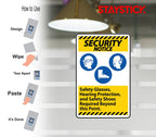 SECURITY SIGN STICKER Premium Vinyl Sticker