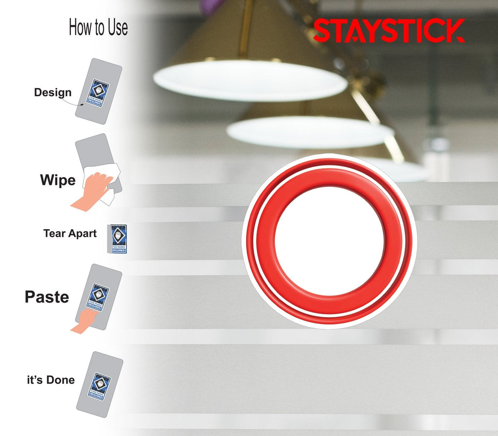 RED CIRCULER STICKER Safety Sticker