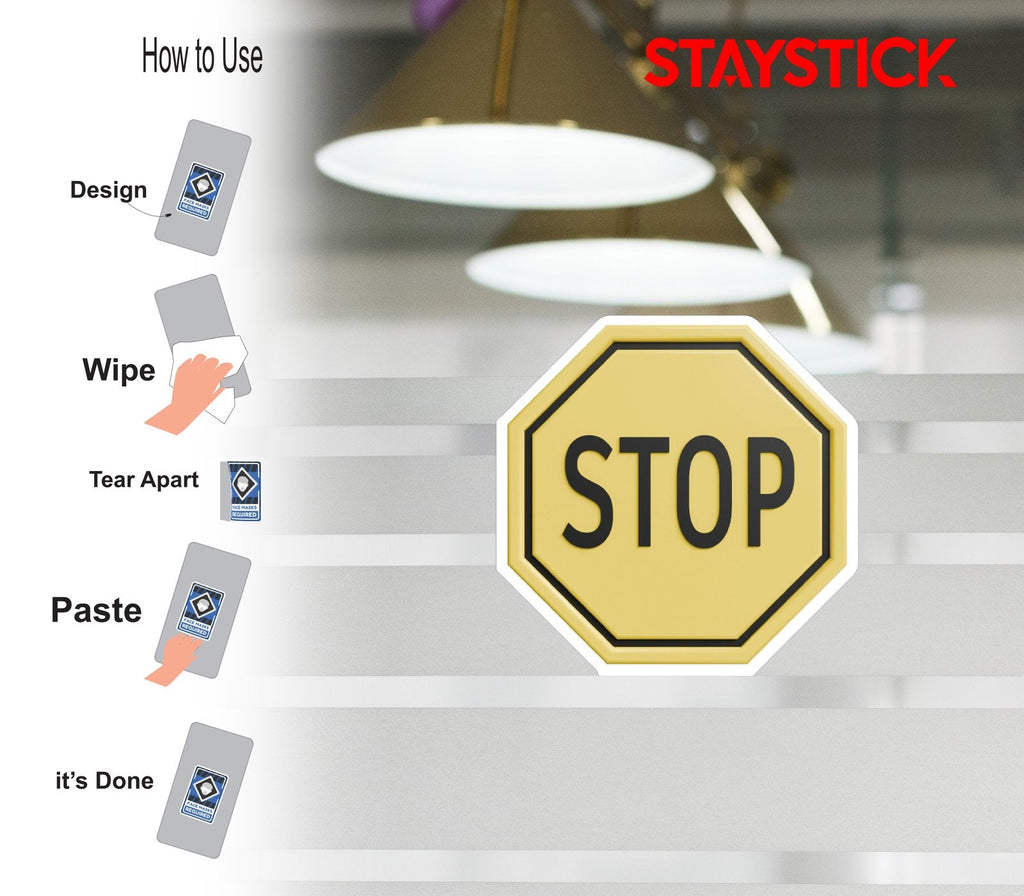 STOP SIGN STICKER Safety Sticker