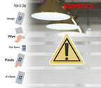TRIANGULAR WARNING STICKER Safety Sticker