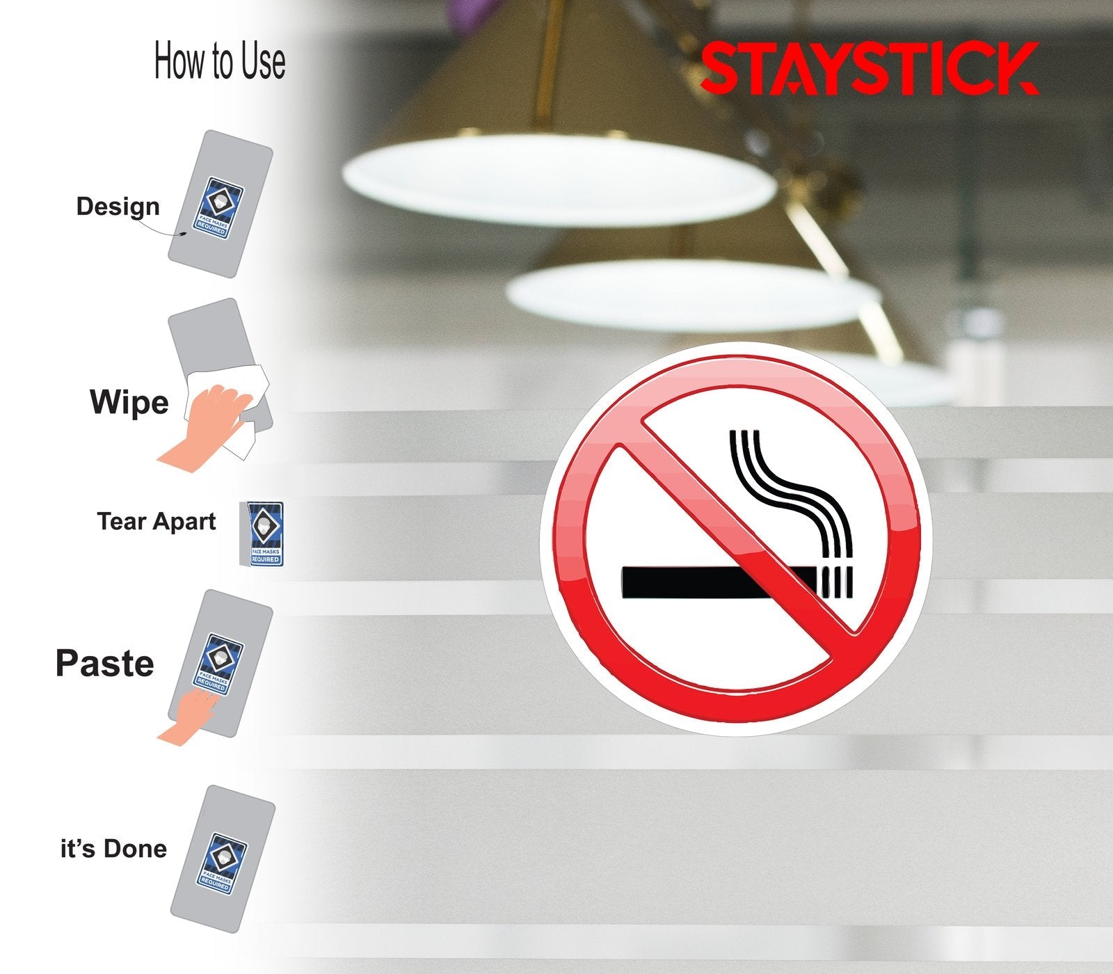 NO SMOKING STICKER Premium Vinyl Sticker