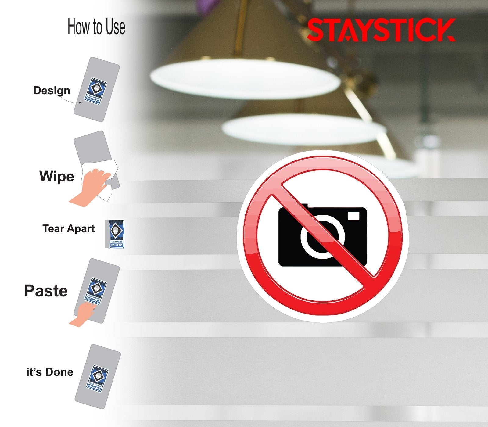 NO PHOTOGRAPHY STICKER Premium Vinyl Sticker