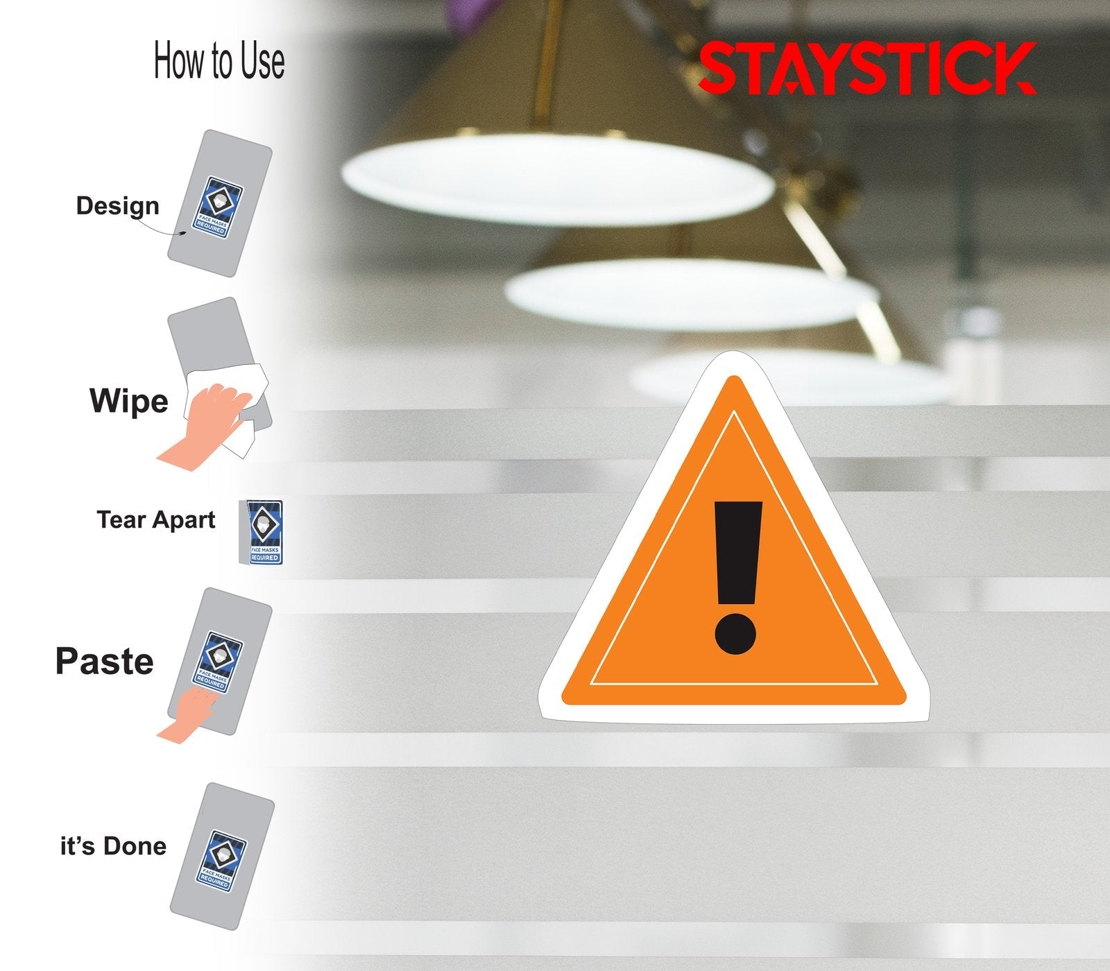 SAFETY WARNING STICKER Premium Vinyl Sticker