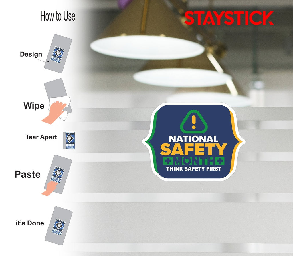 SAFETY MONTH STICKER Premium Vinyl Sticker