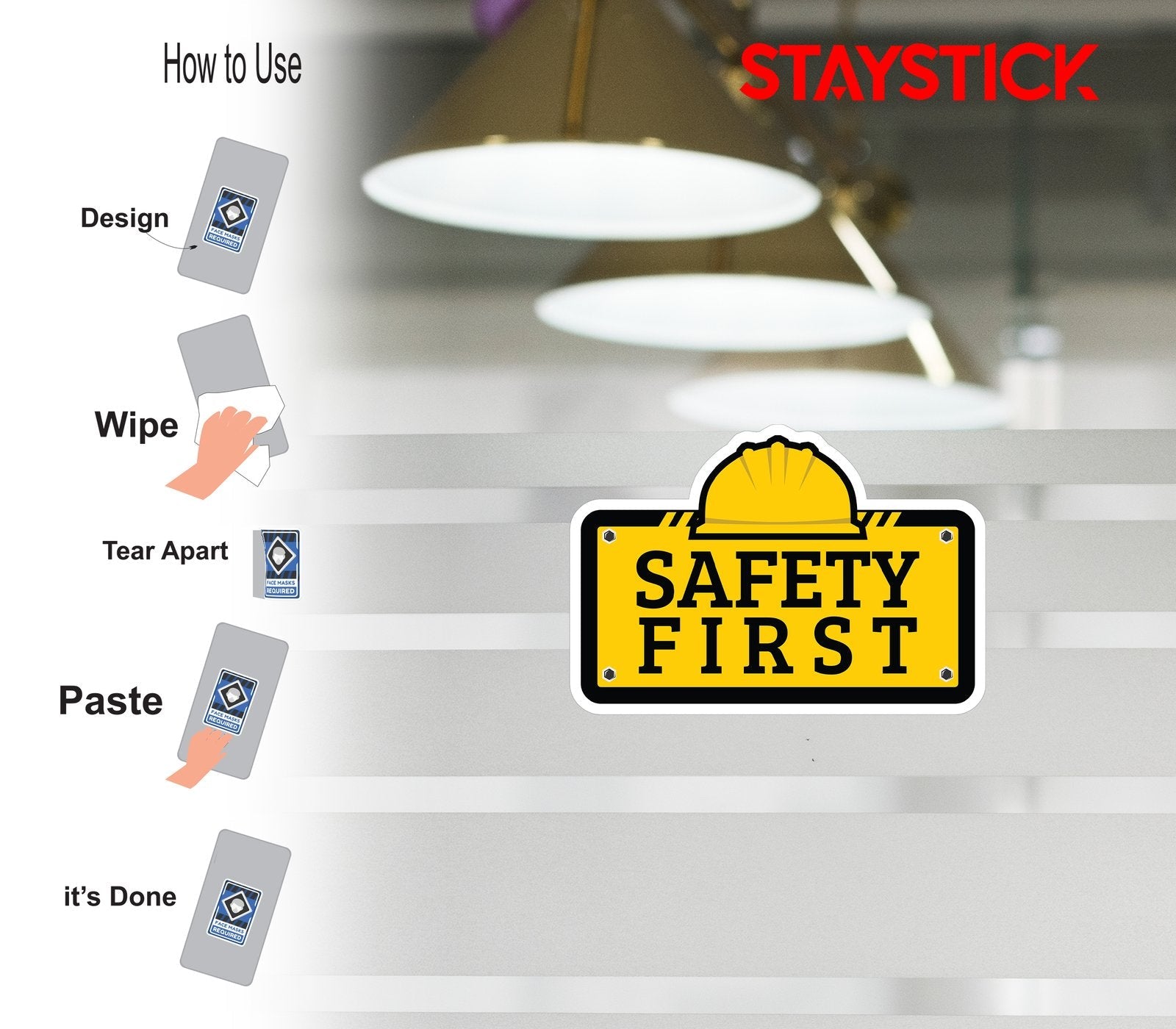SAFETY FIRST STICKER Safety Sticker