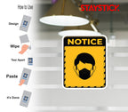 WEARING MASK STICKER Premium Vinyl Sticker