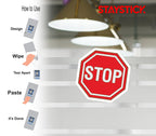 STOP SIGN STICKER Safety Sticker