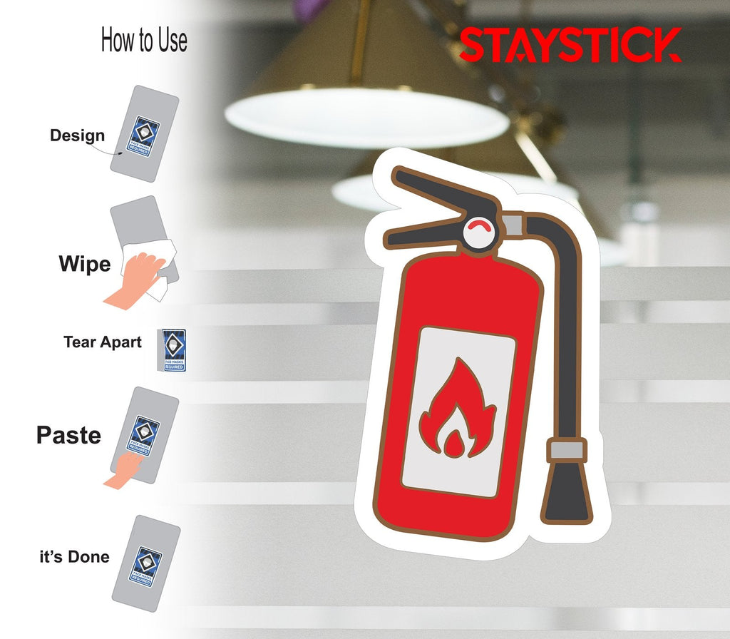 FIRE EXTINGUISHER STICKER Premium Vinyl Sticker