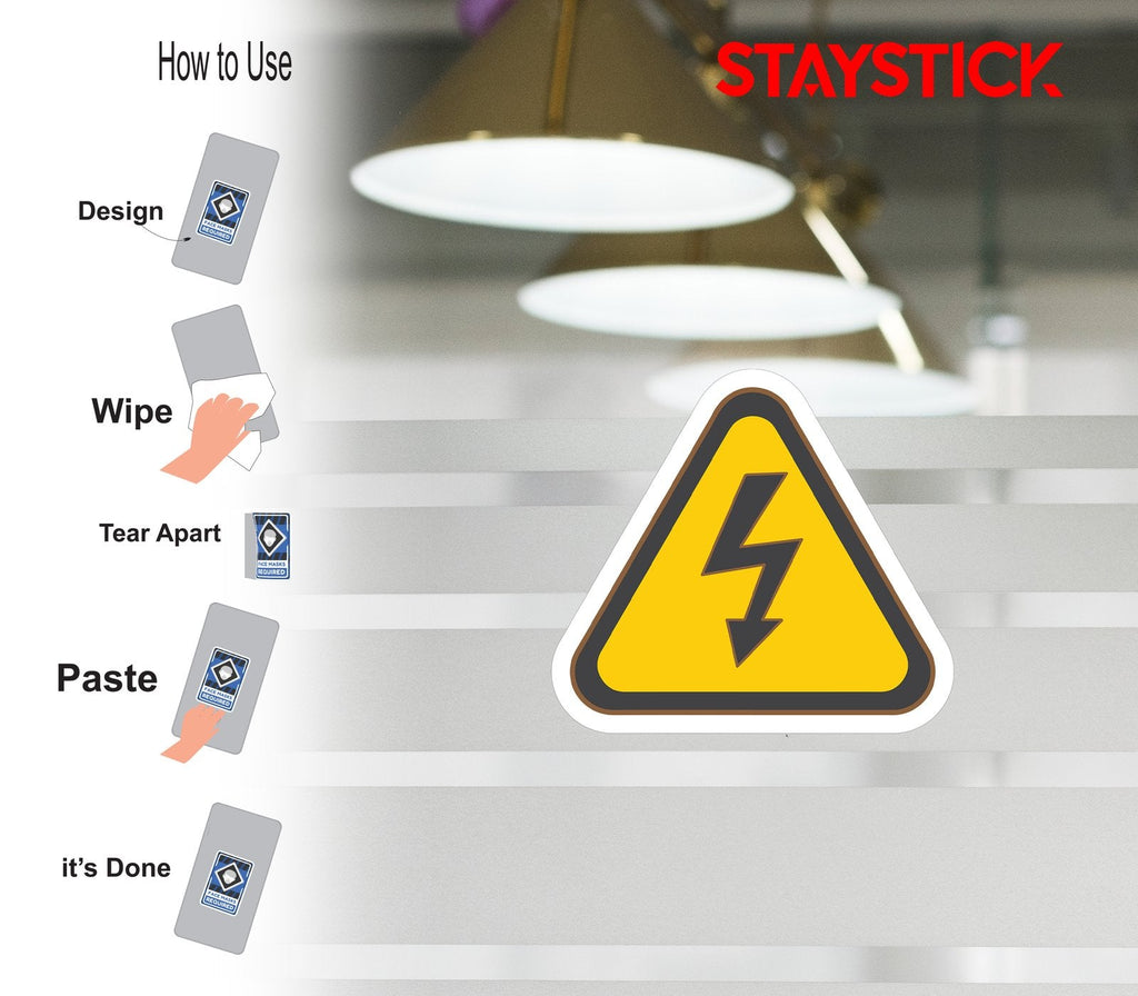 HIGH VOLTAGE WARNING STICKER Premium Vinyl Sticker