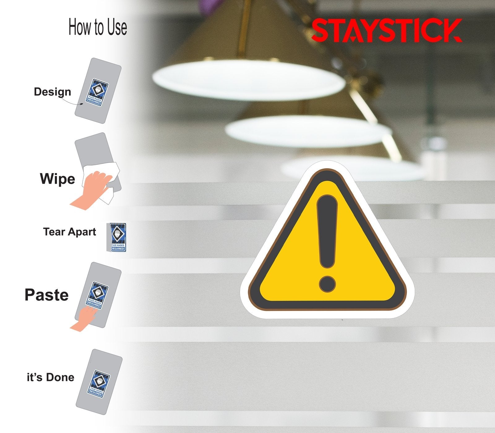 WARNING STICKER Safety Sticker
