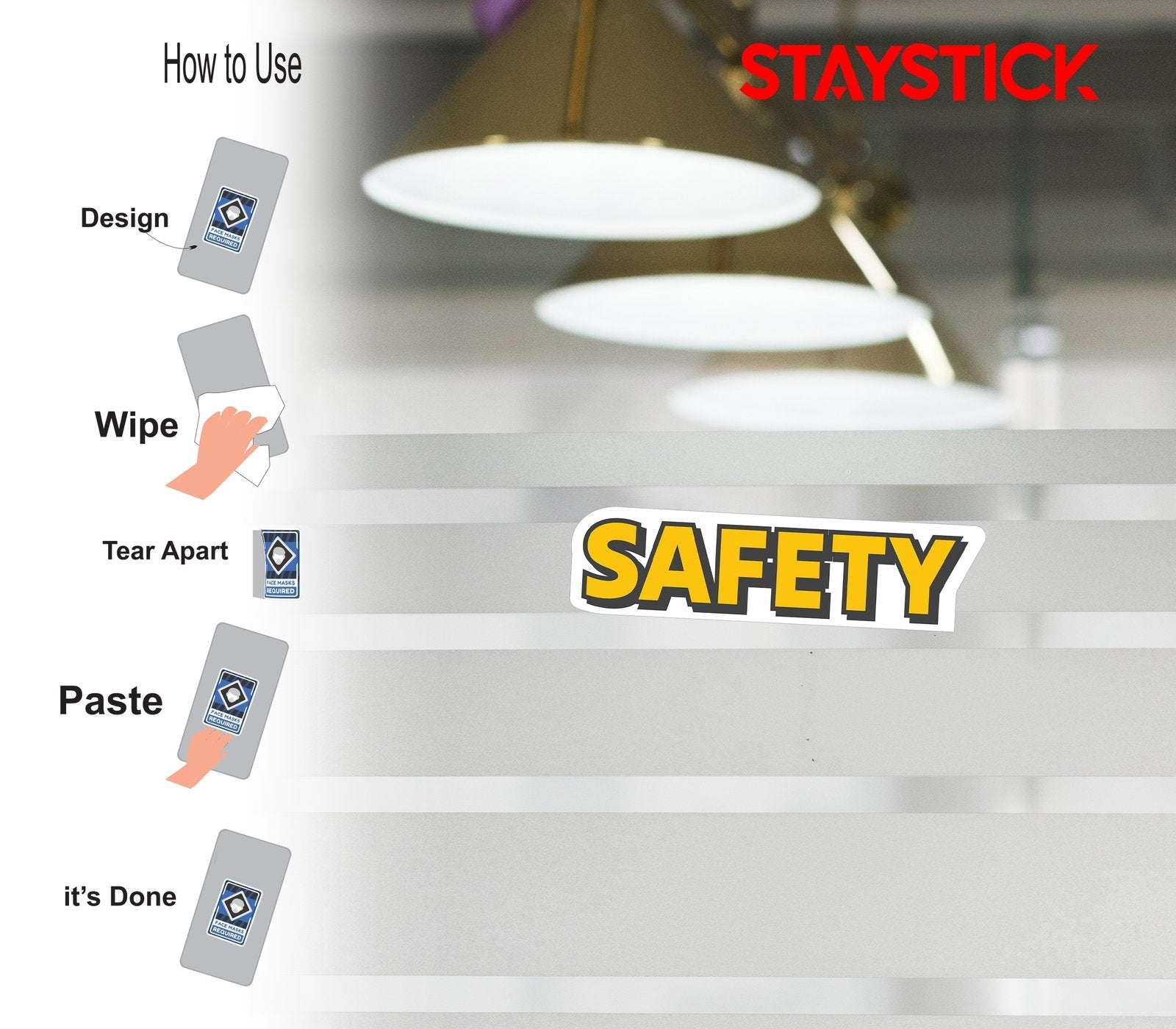 SAFETY SIGN STICKER Premium Vinyl Sticker