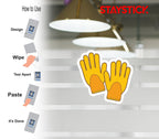 HAND GLOW STICKER Premium Vinyl Sticker