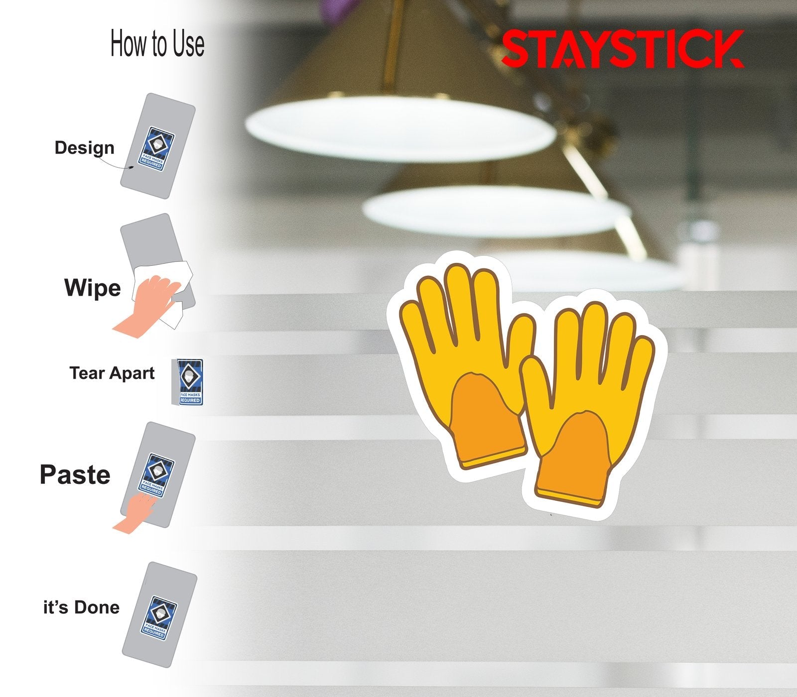 HAND GLOW STICKER Premium Vinyl Sticker