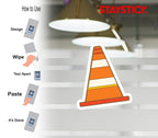 TRAFFIC CONE STICKER Premium Vinyl Sticker