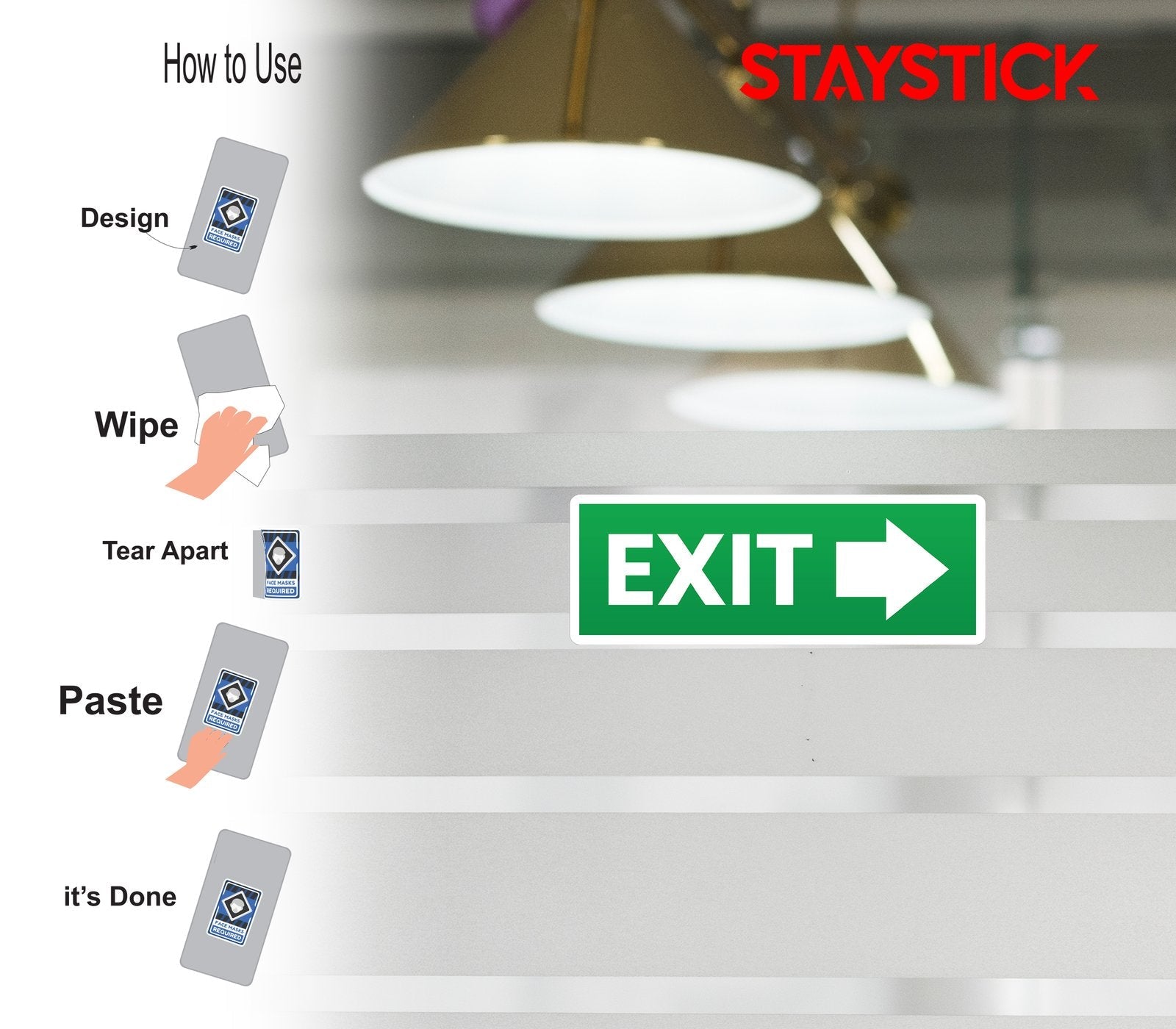 EXIT STICKER Premium Vinyl Sticker