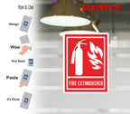 FIRE EXTINGUISHER STICKER Safety Sticker