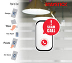 SCAM CALL STICKER Premium Vinyl Sticker