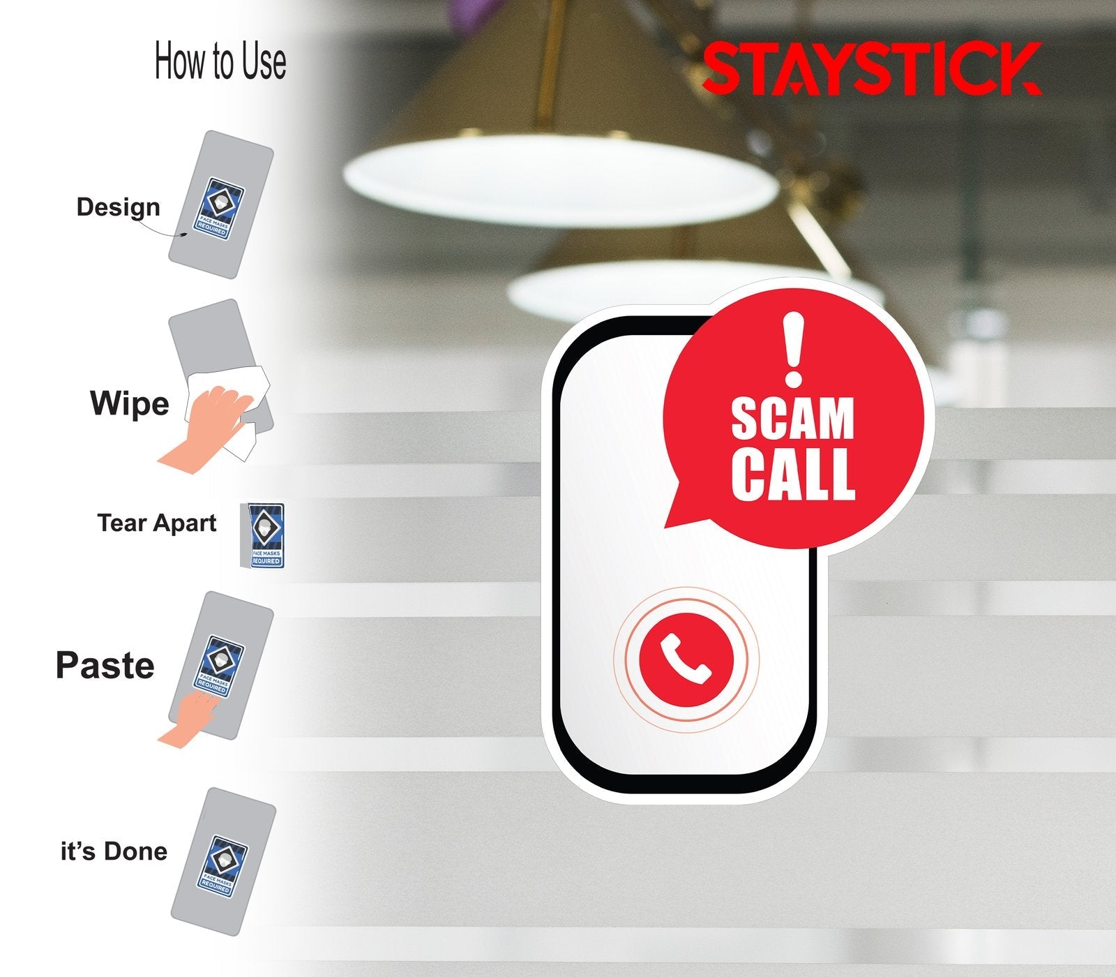 SCAM CALL STICKER Premium Vinyl Sticker