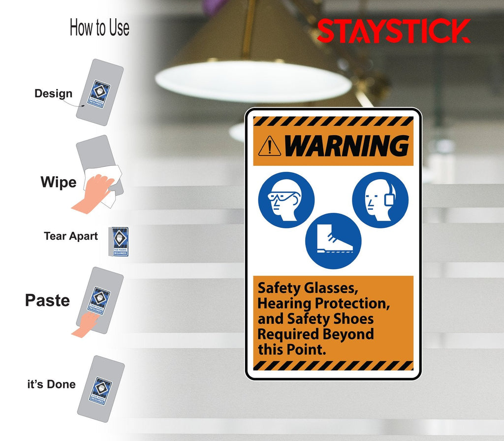 WARNING SIGN STICKER Premium Vinyl Sticker