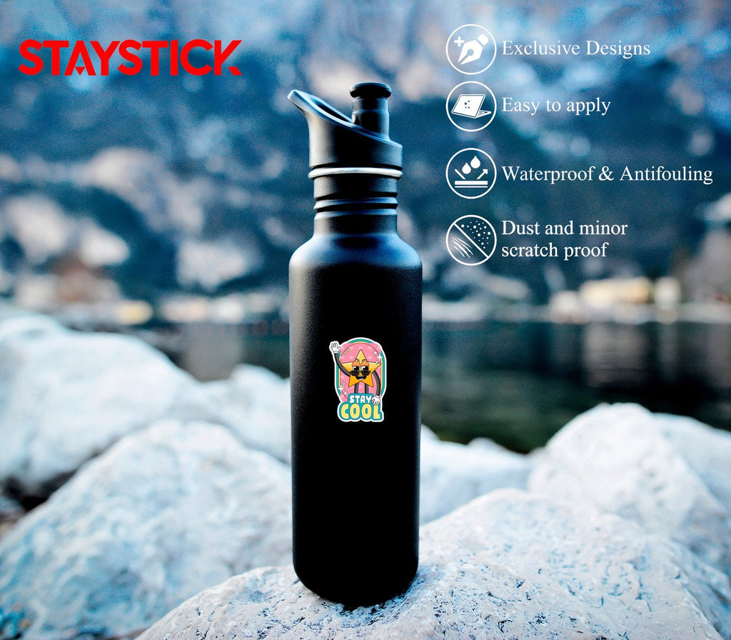 STAY COOL STICKER Metalized Sticker