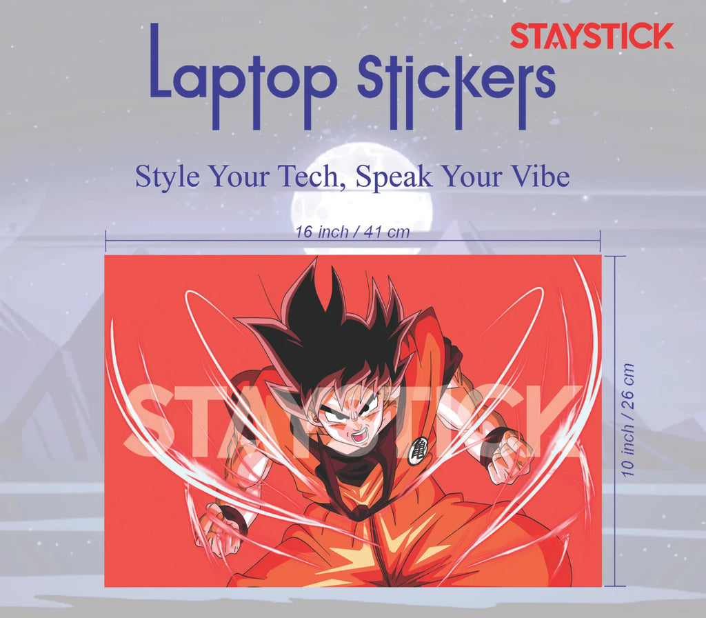 Goku Battle Mode Anime Laptop Skin